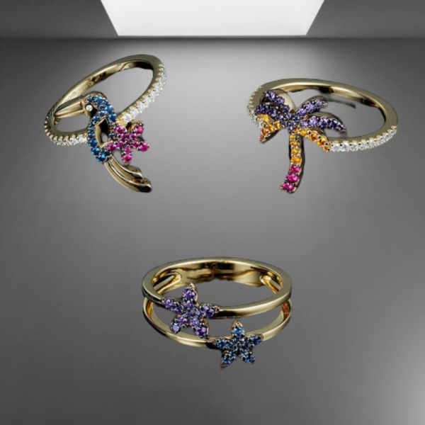 qyapm june new tropical palm tree colorful womens ring fashion gold original luxury ring wholesale
qyapm june new tropical palm tree colorful womens ring fashion gold original luxury ring wholesale