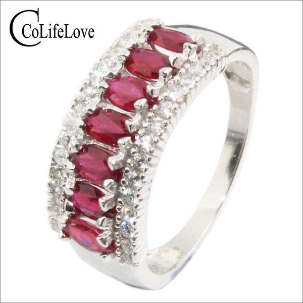 100% real blood red ruby wedding ring 7 pcs 2.5 mm * 5 mm natural ruby silver ring classic 925 stelring silver ruby ring
100% real blood red ruby wedding ring 7 pcs 2.5 mm * 5 mm natural ruby silver ring classic 925 stelring silver ruby ring