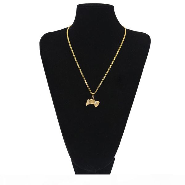 new pop hip hop link chains for men gold plated bone pendant rapper luxury party jewelry hiphop accessories, Silver
new pop hip hop link chains for men gold plated bone pendant rapper luxury party jewelry hiphop accessories, Silver