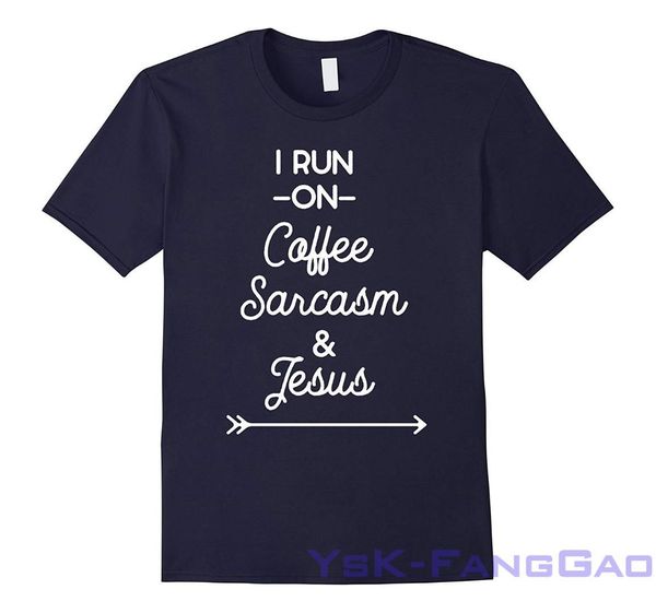 funny print men t shirt funny i run on coffee sarcasm & jesus t-shirt women 100% cotton short sleeve tshirts, White;black
funny print men t shirt funny i run on coffee sarcasm & jesus t-shirt women 100% cotton short sleeve tshirts, White;black