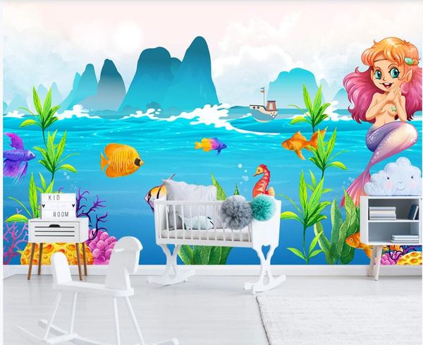 3d wallpaper custom p mural cute cartoon mermaid in the underwater world home decor 3d wall murals wallpaper for living room
3d wallpaper custom p mural cute cartoon mermaid in the underwater world home decor 3d wall murals wallpaper for living room