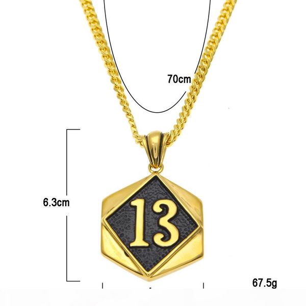 trendy hip hop bling jewelry gold plated lucky number 13 pendant necklace copper cuban link chain for men women iced out chains, Silver
trendy hip hop bling jewelry gold plated lucky number 13 pendant necklace copper cuban link chain for men women iced out chains, Silver