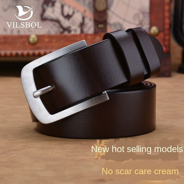 leather new buckle men's belt high-end leisure 316 stainless steel pin pin belt, Black;brown
leather new buckle men's belt high-end leisure 316 stainless steel pin pin belt, Black;brown