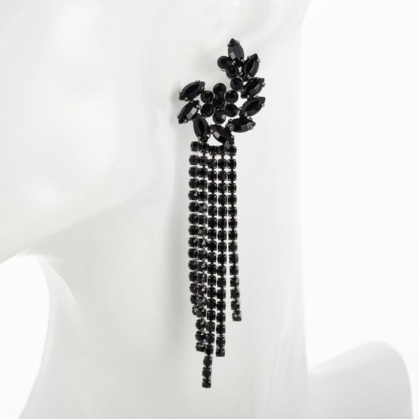 black rhinestone tassel earrings for women flower crystal earrings for women luxury jewelry long dangle earring party gift e604
black rhinestone tassel earrings for women flower crystal earrings for women luxury jewelry long dangle earring party gift e604