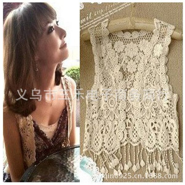 casual casual wear lace clothes tassel lace small shawl waistcoat korean style hollow vest vest vest, Black;white
casual casual wear lace clothes tassel lace small shawl waistcoat korean style hollow vest vest vest, Black;white