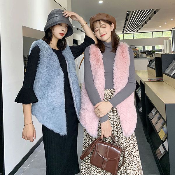 women's fur & faux autumn winter fashion vests women warm thick coats jackets slim sleeveless outwears, Black
women's fur & faux autumn winter fashion vests women warm thick coats jackets slim sleeveless outwears, Black