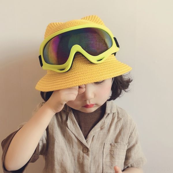 korean style children's glasses glasses motorcycle cartoon cat ear pilot fashion street hip-hop motorcycle hat girls' sun hat, Blue;gray
korean style children's glasses glasses motorcycle cartoon cat ear pilot fashion street hip-hop motorcycle hat girls' sun hat, Blue;gray