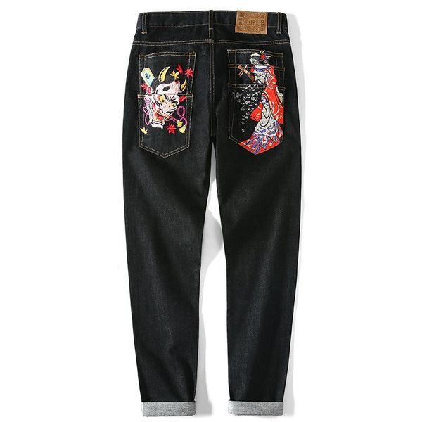 pop2019 god of fortune original the night wind jeans easy directly canister autumn and winter fund in national customs long pants, Blue
pop2019 god of fortune original the night wind jeans easy directly canister autumn and winter fund in national customs long pants, Blue