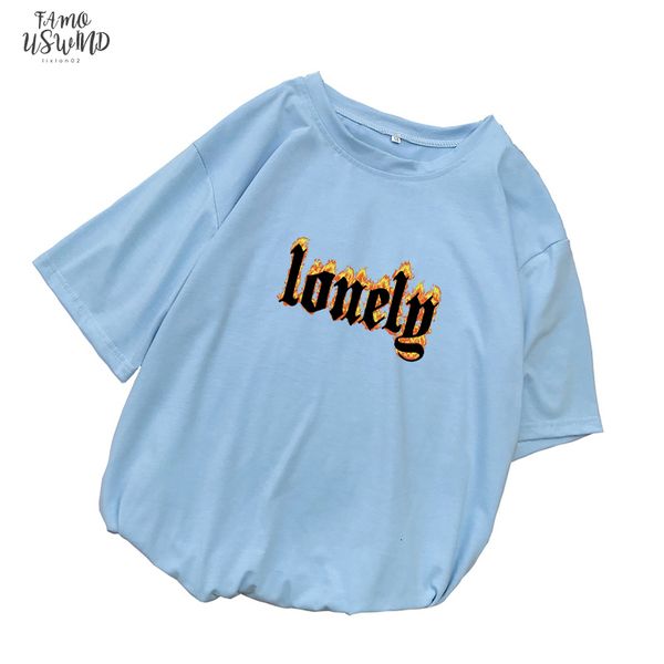 female t shirt lonely frame letter printed t shirt women summer tumblr letter loose casual harajuku streetwear diy tee shirt femme, White
female t shirt lonely frame letter printed t shirt women summer tumblr letter loose casual harajuku streetwear diy tee shirt femme, White