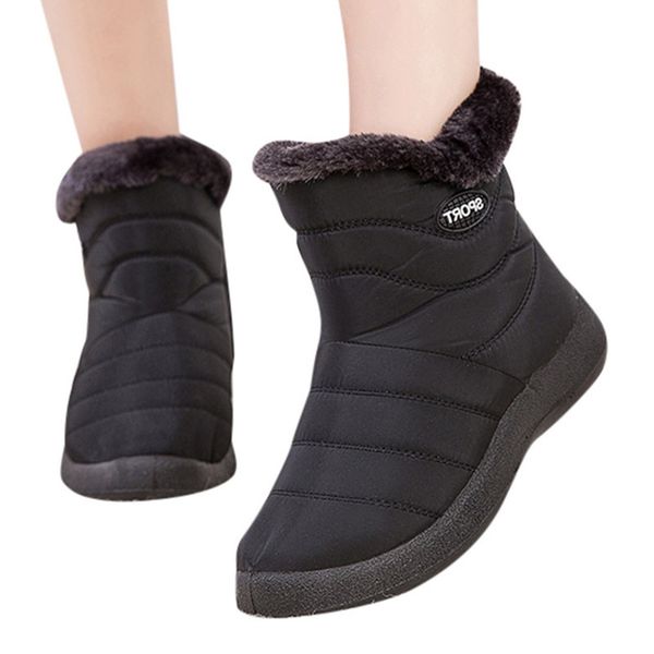 women's snow boots 2020 new solid ankle winter short bootie waterproof footwear warm shoes simple casual women boots, Black
women's snow boots 2020 new solid ankle winter short bootie waterproof footwear warm shoes simple casual women boots, Black