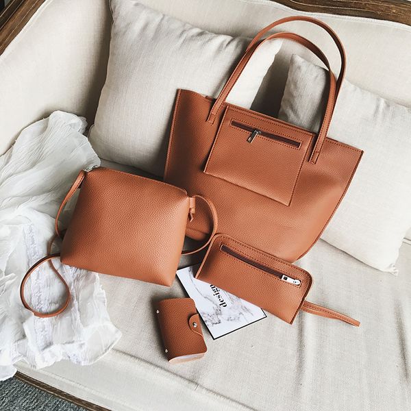 2020 new women's shoulder bag litchi pattern four-piece women's bag shoulder diagonal casual models
2020 new women's shoulder bag litchi pattern four-piece women's bag shoulder diagonal casual models
