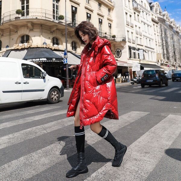 fashion red bright hooded for women 2020 new winter online down jacket coat down jacket popular european loose coat fashion, Black
fashion red bright hooded for women 2020 new winter online down jacket coat down jacket popular european loose coat fashion, Black