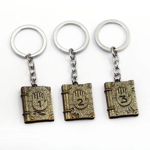 gravity journal 3 keychain game key ring holder metal fashion car chaveiro book shape key chain pendant jewelry, Silver
gravity journal 3 keychain game key ring holder metal fashion car chaveiro book shape key chain pendant jewelry, Silver