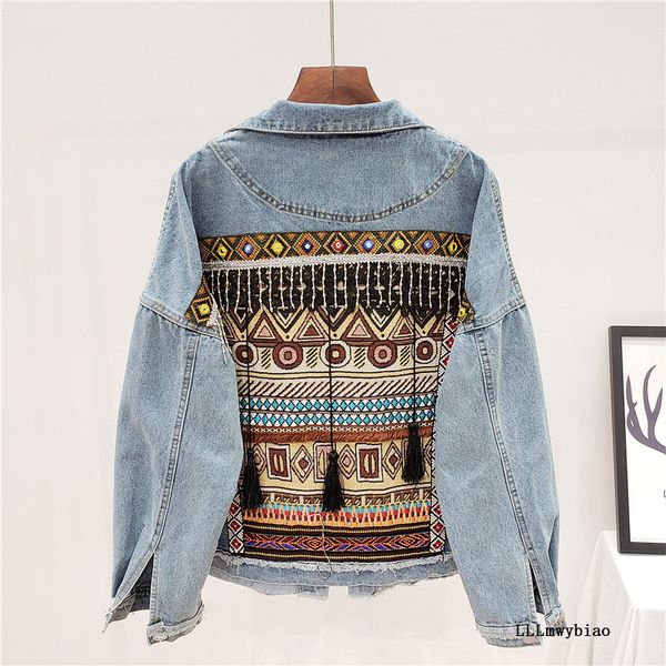 vintage tassel embroidery flowers jean jacket women 2020 autumn loose single-breasted long sleeve denim coat female z460, Black;brown
vintage tassel embroidery flowers jean jacket women 2020 autumn loose single-breasted long sleeve denim coat female z460, Black;brown