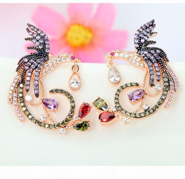 luxury designer zircon drop earrings chinese phoenix fine jewelry wedding dangle earrings for women gril gift, Golden;silver
luxury designer zircon drop earrings chinese phoenix fine jewelry wedding dangle earrings for women gril gift, Golden;silver