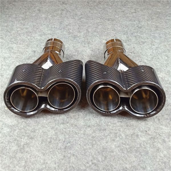 1 pair the new y model glossy black carbon fiber muffler tip fit for all cars stainless steel end tips
1 pair the new y model glossy black carbon fiber muffler tip fit for all cars stainless steel end tips