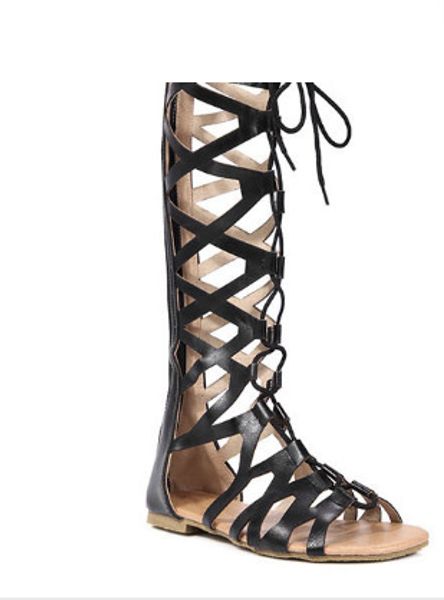 summer roman style sandals women flats knee high boots retro shoes sandals ladies fashion casual sandalias cuero mujer planas, Black
summer roman style sandals women flats knee high boots retro shoes sandals ladies fashion casual sandalias cuero mujer planas, Black