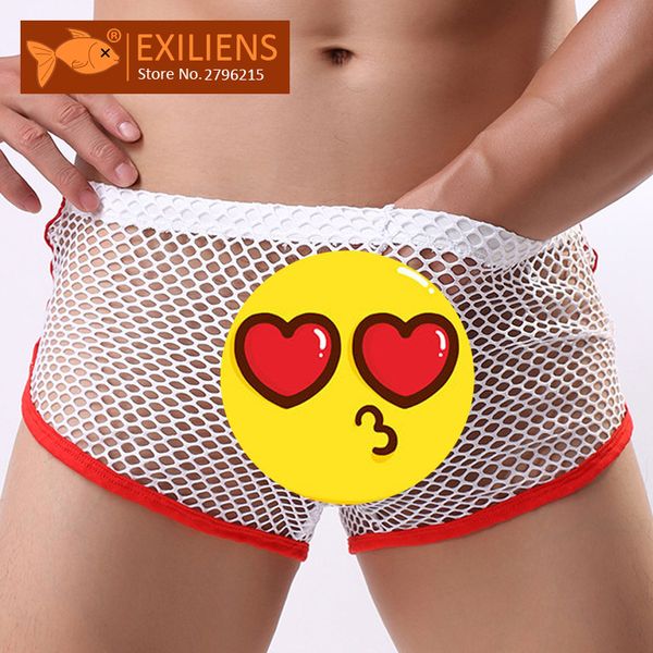 exiliens brand underwear men boxer shorts mens boxers ropa interior hombre gay mesh transparent breathable lace size -2xl, Black;white
exiliens brand underwear men boxer shorts mens boxers ropa interior hombre gay mesh transparent breathable lace size -2xl, Black;white