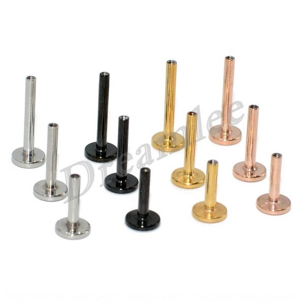 lvyue 5 1 pack stainless steel plated inner tooth lip nail rod (1.0 tooth thick thread) ear earring earring nail flat bottom rod, Silver
lvyue 5 1 pack stainless steel plated inner tooth lip nail rod (1.0 tooth thick thread) ear earring earring nail flat bottom rod, Silver