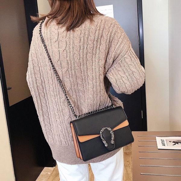 2020 new quality pu leather women's handbag chain tote shoulder messenger bags european retro fashion ladies square bag
2020 new quality pu leather women's handbag chain tote shoulder messenger bags european retro fashion ladies square bag