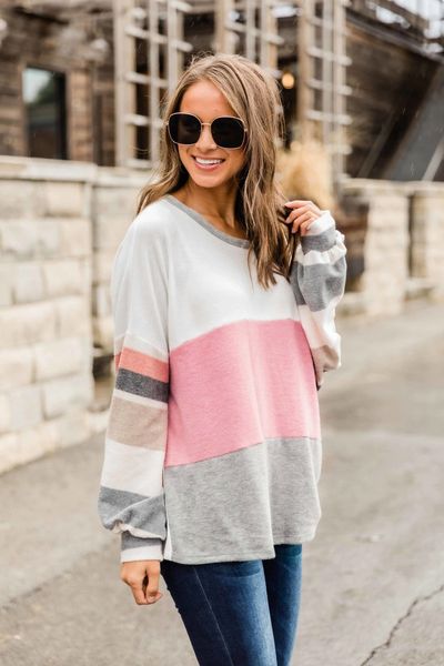 winter korean women sweatshirts fashion o-neck splice long sleeve pullover autumn 2019 casual womens clothing
winter korean women sweatshirts fashion o-neck splice long sleeve pullover autumn 2019 casual womens clothing