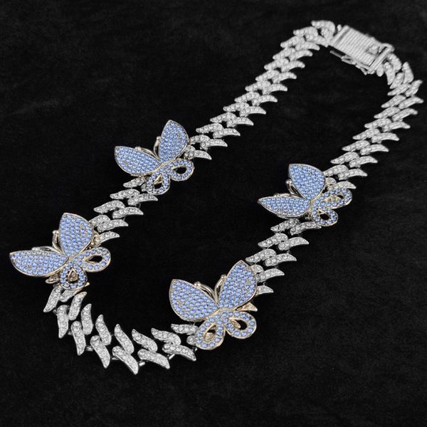wholesale 18k gold plated cz zircon diamond trendy rose gold butterfly cuban link necklace pendant hip hop, Silver
wholesale 18k gold plated cz zircon diamond trendy rose gold butterfly cuban link necklace pendant hip hop, Silver
