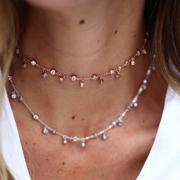 promotion new 925 sterling silver dainty women selling 2020 new cz drip charm statement silver necklace
promotion new 925 sterling silver dainty women selling 2020 new cz drip charm statement silver necklace