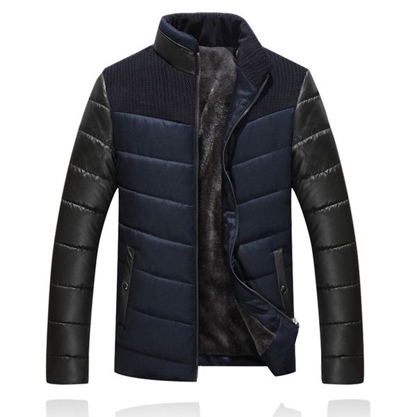 men's down & parkas 2021 autumn and winter stand collar panel quilted cotton cloth youth pressure cable color matching, Black
men's down & parkas 2021 autumn and winter stand collar panel quilted cotton cloth youth pressure cable color matching, Black