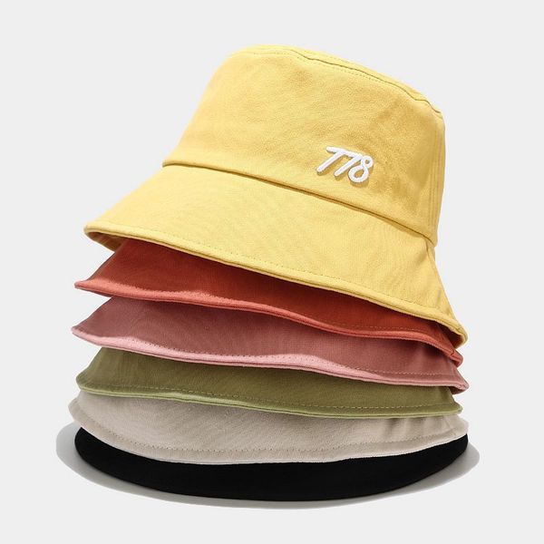 new embroidery number 778 bucket hat summer women cotton cap girls foldable outdoor fashion beach bob sun panama hat k pop, Blue;gray
new embroidery number 778 bucket hat summer women cotton cap girls foldable outdoor fashion beach bob sun panama hat k pop, Blue;gray