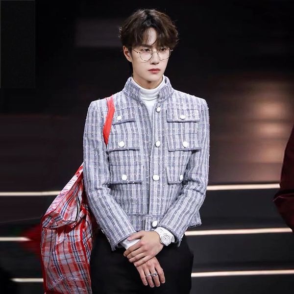«слушайте dew пальто \» ван yibo же стиль популярной plaid похудения стоять воротник tweed небольшого аромата в стиле пальто для женщин, Black
«слушайте dew пальто \» ван yibo же стиль популярной plaid похудения стоять воротник tweed небольшого аромата в стиле пальто для женщин, Black