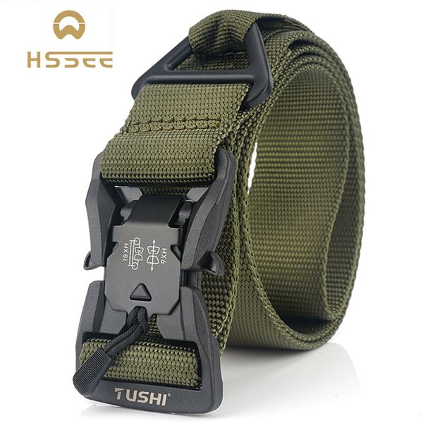 waist support hssee 2021 magnetic buckle men's belt soft real nylon quick release tactical official genuine straps, Black;gray
waist support hssee 2021 magnetic buckle men's belt soft real nylon quick release tactical official genuine straps, Black;gray