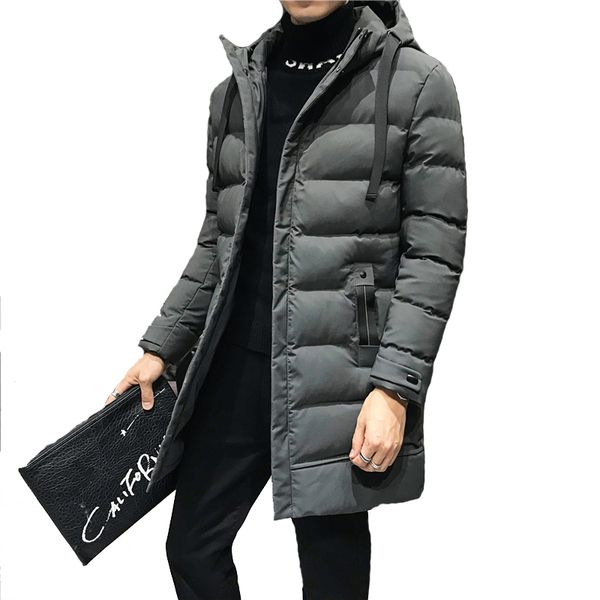 men's winter warm parkas jacket korean long coat winter jacket long style men, Black
men's winter warm parkas jacket korean long coat winter jacket long style men, Black
