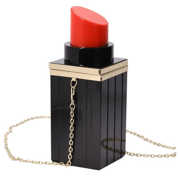 personality black lipstick designer acrylic wedding party clutch evening bags fashion women shoulder crossbody bag pvc purses w367
personality black lipstick designer acrylic wedding party clutch evening bags fashion women shoulder crossbody bag pvc purses w367
