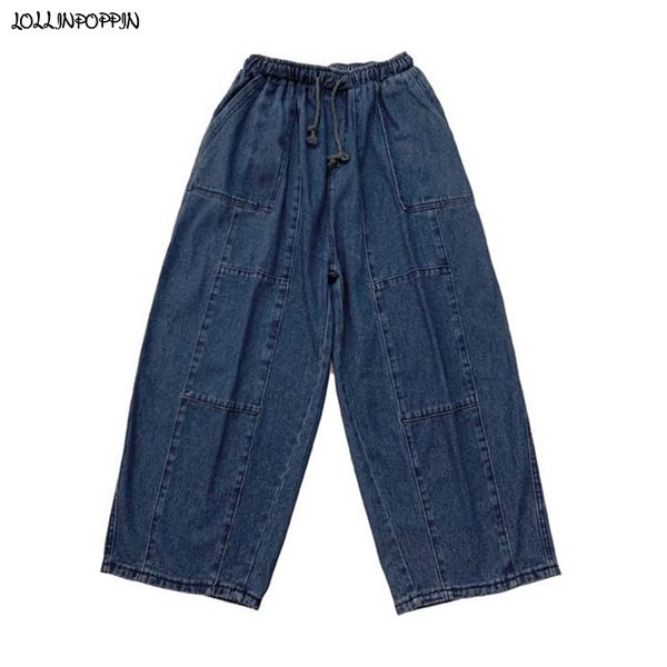 men's jeans men blue baggy ankle-length 2021 drawstring elastic waist wide leg mens loose soft denim pants hip hop streetwear
men's jeans men blue baggy ankle-length 2021 drawstring elastic waist wide leg mens loose soft denim pants hip hop streetwear