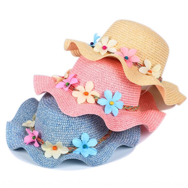 new summer parent-child korean sun women's and children's flower straw straw hat beach sun hat, Blue;gray
new summer parent-child korean sun women's and children's flower straw straw hat beach sun hat, Blue;gray