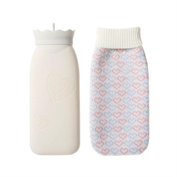 silicone microwave available water bag with cover gift box portable winter warm bottle with knit cover
silicone microwave available water bag with cover gift box portable winter warm bottle with knit cover