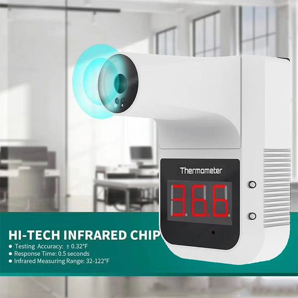 handsdigital infrared thermometer gun non-contact forehead body thermometer gun lcd display office metro home use