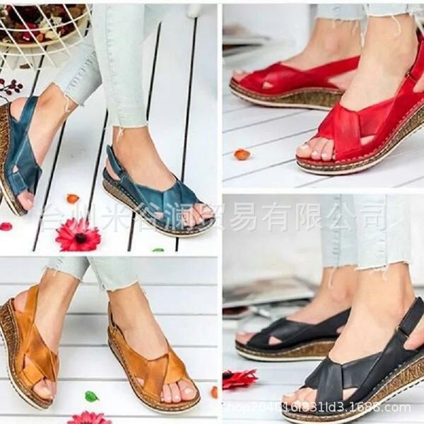 stand style in europe and the sandals thick high-heeled platform leisure beach sandals. lady spot of big yards, Black
stand style in europe and the sandals thick high-heeled platform leisure beach sandals. lady spot of big yards, Black