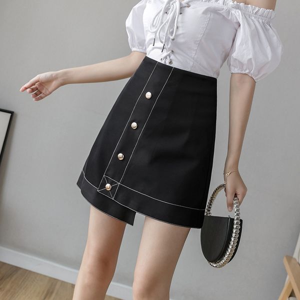 women's 2020 new high waist slimming irregular summer split aline skirt fashion skirt aline dress, Black
women's 2020 new high waist slimming irregular summer split aline skirt fashion skirt aline dress, Black