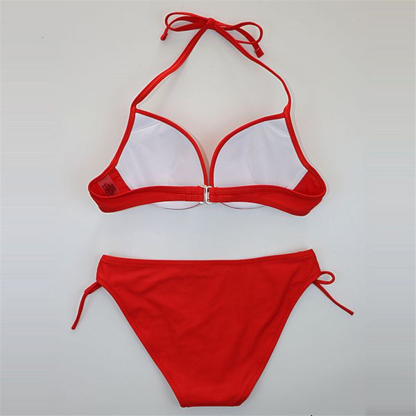 2020 new padded swimwear women bikini swimsuit female push up triangle biquini black bikini set halter bandage swim suits, White;black
2020 new padded swimwear women bikini swimsuit female push up triangle biquini black bikini set halter bandage swim suits, White;black
