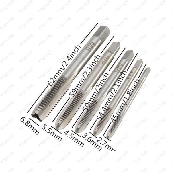 5pcs/set hss m3 m4 m5 m6 m8 machine spiral point straight fluted screw thread metric plug hand tap dril
5pcs/set hss m3 m4 m5 m6 m8 machine spiral point straight fluted screw thread metric plug hand tap dril