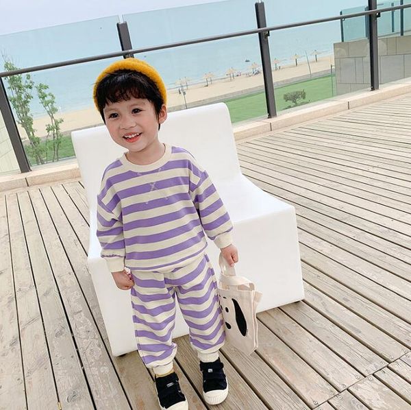2020 korea style girls boys striped 2 pcs set sweatshirt+pants fashion autumn kids suit 1-6 years yq411, White
2020 korea style girls boys striped 2 pcs set sweatshirt+pants fashion autumn kids suit 1-6 years yq411, White