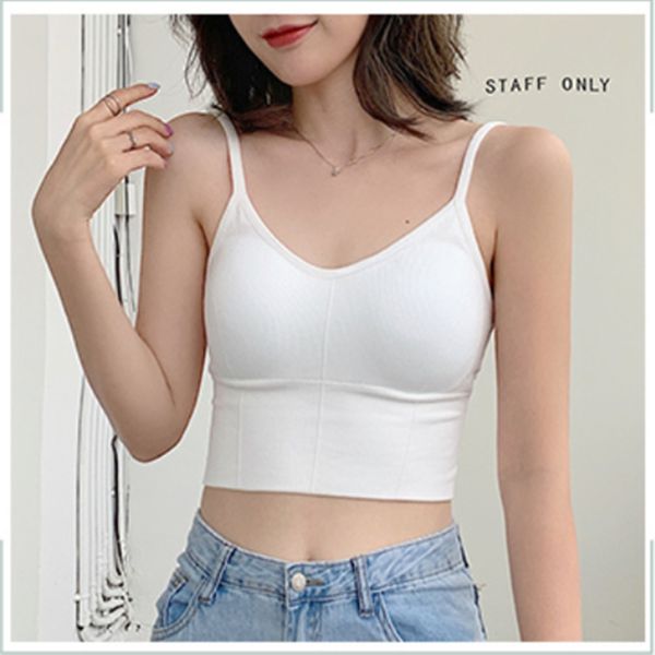 kaka same under underwear bra vest gathered back strap sports vest outer wear inner base integrated bra, White
kaka same under underwear bra vest gathered back strap sports vest outer wear inner base integrated bra, White