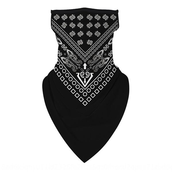 62gyf 2020 summer and towel triangle scarf winter digital printing hanging ear mask outdoor riding triangle towel multi-functional mask scar, Black
62gyf 2020 summer and towel triangle scarf winter digital printing hanging ear mask outdoor riding triangle towel multi-functional mask scar, Black