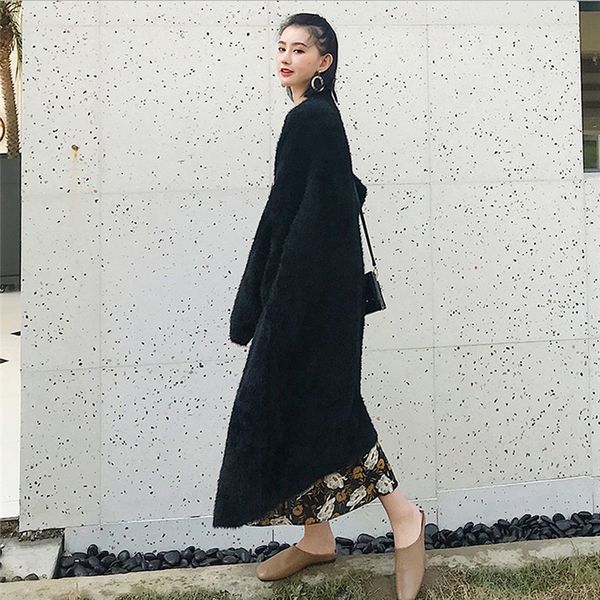 women long coats cardigan korean winter coat batwing sleeve knitted long cardigan thick plus size wool, Black
women long coats cardigan korean winter coat batwing sleeve knitted long cardigan thick plus size wool, Black