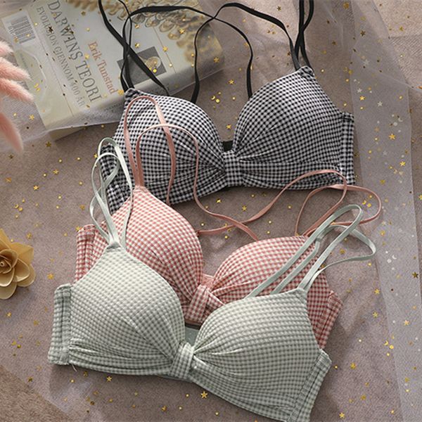 japanese girls underwear women's small breasts gathered without rims adjustable summer breathable bra back bra, Red;black 
japanese girls underwear women's small breasts gathered without rims adjustable summer breathable bra back bra, Red;black