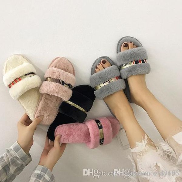 fur slippers female 2019 autumn and winter new ribbon female winter home warm flat slip wear-resistant word slippers, Black
fur slippers female 2019 autumn and winter new ribbon female winter home warm flat slip wear-resistant word slippers, Black