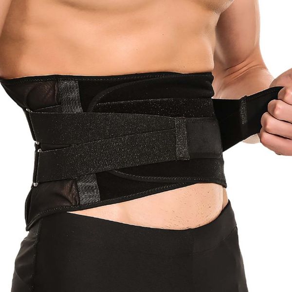 waist support men fitness lumbar belt for pain relief back brace bandage posture corrector health care sports safety, Black;gray
waist support men fitness lumbar belt for pain relief back brace bandage posture corrector health care sports safety, Black;gray