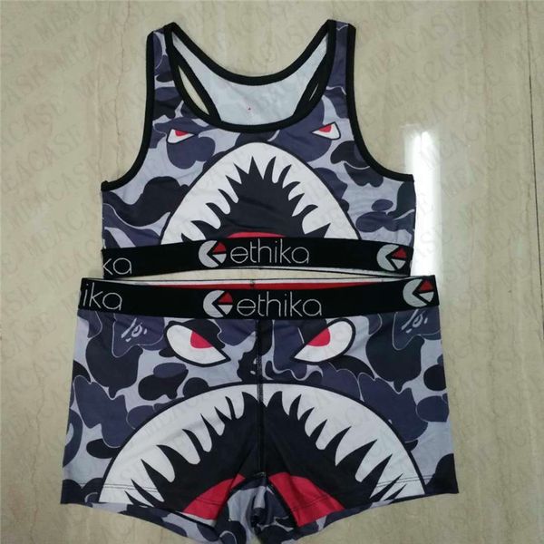 summer brand swimsuit designer shark face 2 piece swimwear women bikini set cartoon tank vest crop + shorts beachwear for lady girl7801, White
summer brand swimsuit designer shark face 2 piece swimwear women bikini set cartoon tank vest crop + shorts beachwear for lady girl7801, White