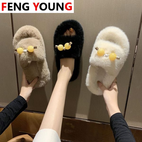 winter women furry slippers non-slip flats female indoor home fur slides luxury pearl design slip on warm house shoes cozy, Black
winter women furry slippers non-slip flats female indoor home fur slides luxury pearl design slip on warm house shoes cozy, Black
